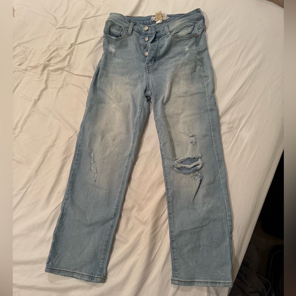 Straight leg jeans